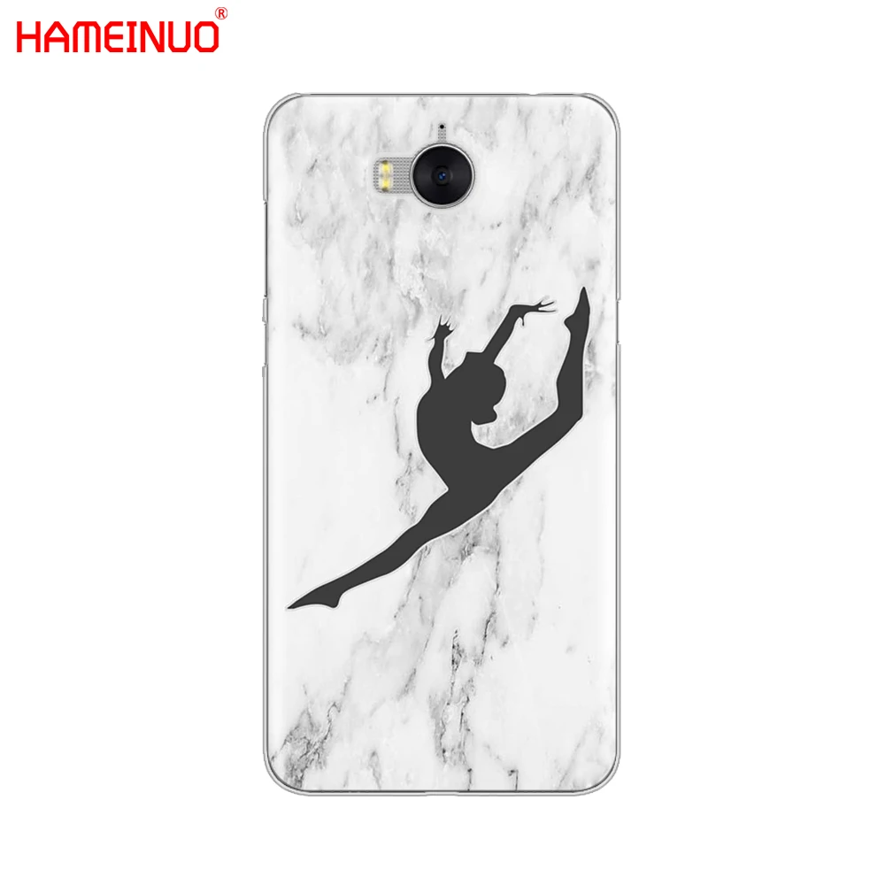 HAMEINUO гимнастический силуэт сотовый телефон чехол для huawei honor 3C 4X 4C 5C 5X 6 7 Y3 Y6 Y5 2 II Y560