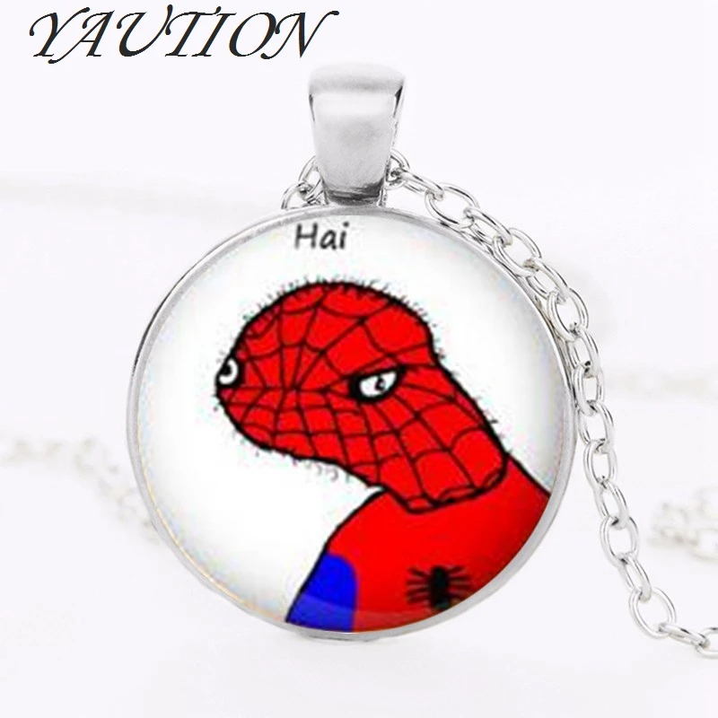 YAUTION горячая Распродажа Meme ожерелье Spoderman кулон Dolan ювелирные изделия Мода мм 27
