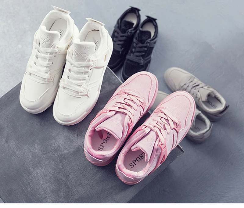 VTOTA Chaussure Femme; женская Вулканизированная обувь; коллекция года; Модные Повседневные кроссовки на танкетке; кроссовки; tenis feminino; обувь на платформе со шнуровкой
