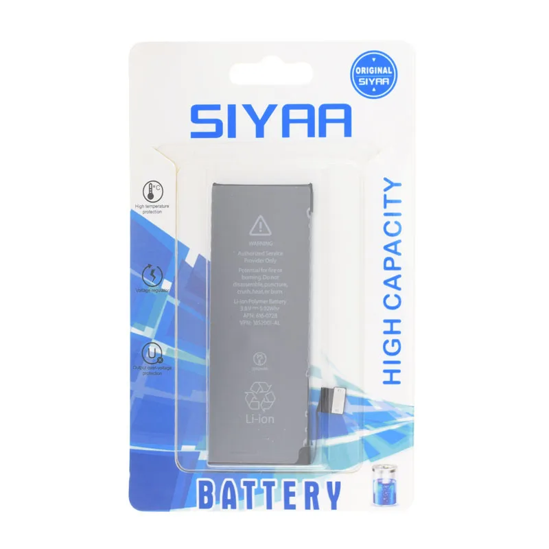 Аккумулятор SIYAA для Apple iPhone 5 6 6S сменные батареи высокой емкости с функцией