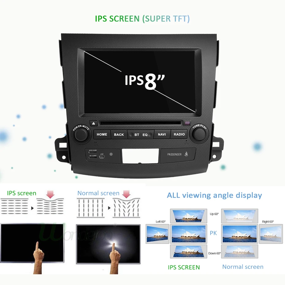 Ips DSP Android 9,0 4G ram 64G 2 DIN Автомобильный gps для Mitsubishi Outlander dvd-плеер стерео радио приемник навигация магнитофон