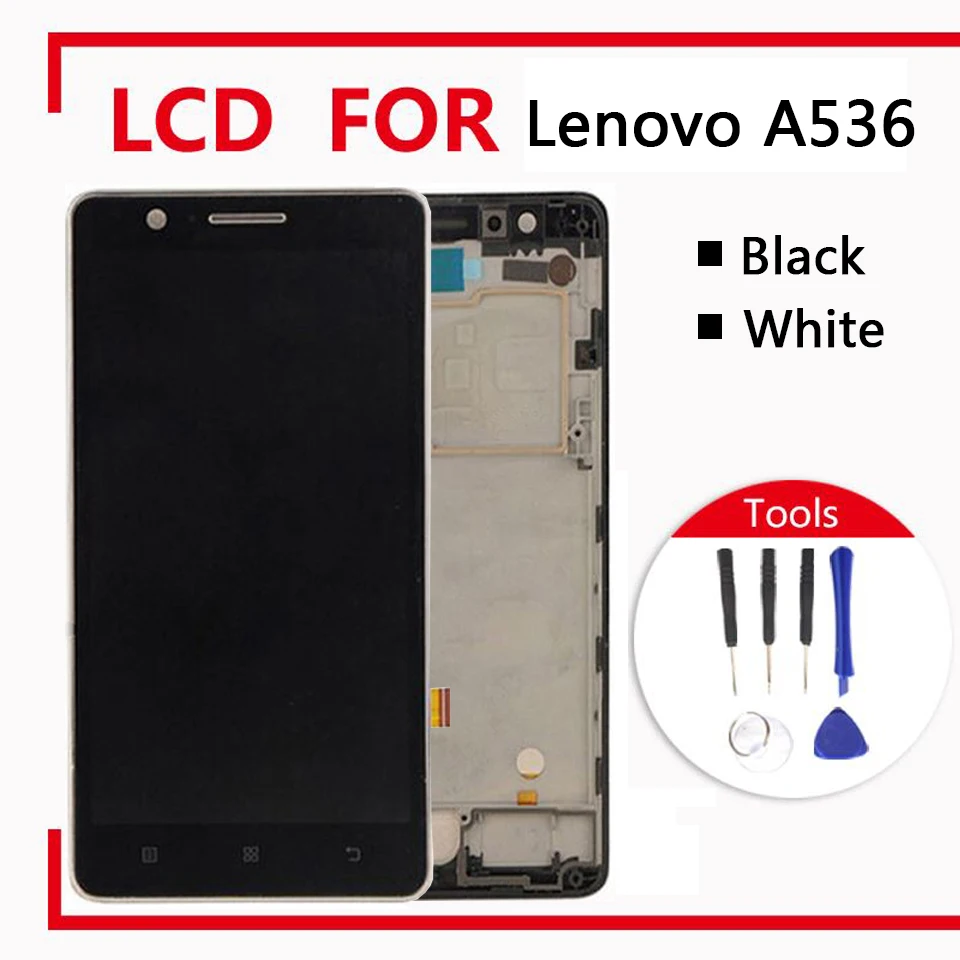 5 0 &quotдля lenovo A536 ЖК дисплей Дисплей с цифровой преобразователь сенсорного экрана