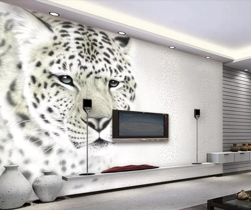 Beibehang пользовательские обои 3d Фото Фреска мода Леопардовый принт гостиная фон обои декоративная живопись