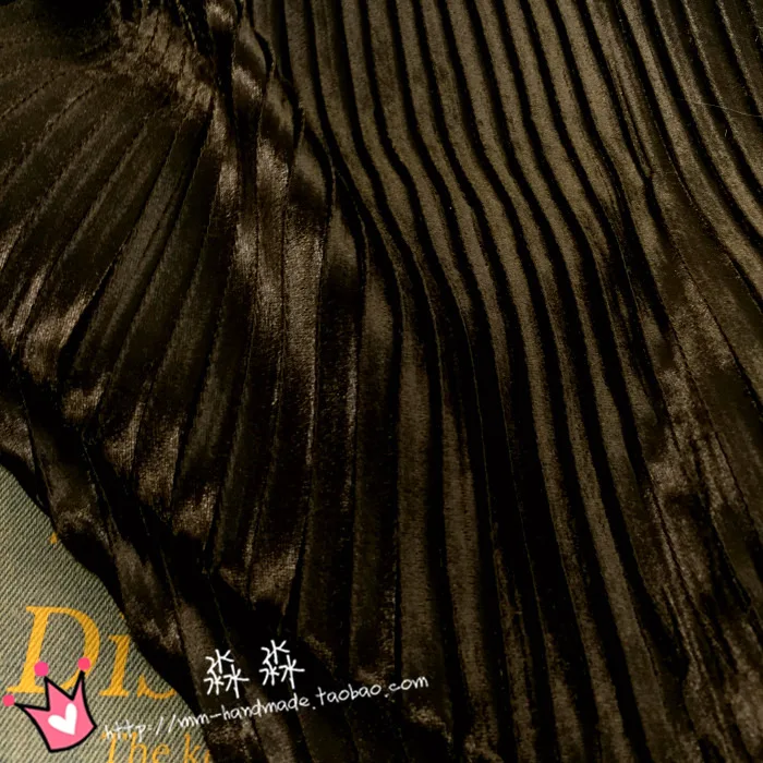 1 шт. осенняя одежда ткани темно кофейного цвета чувствительные плиссированные