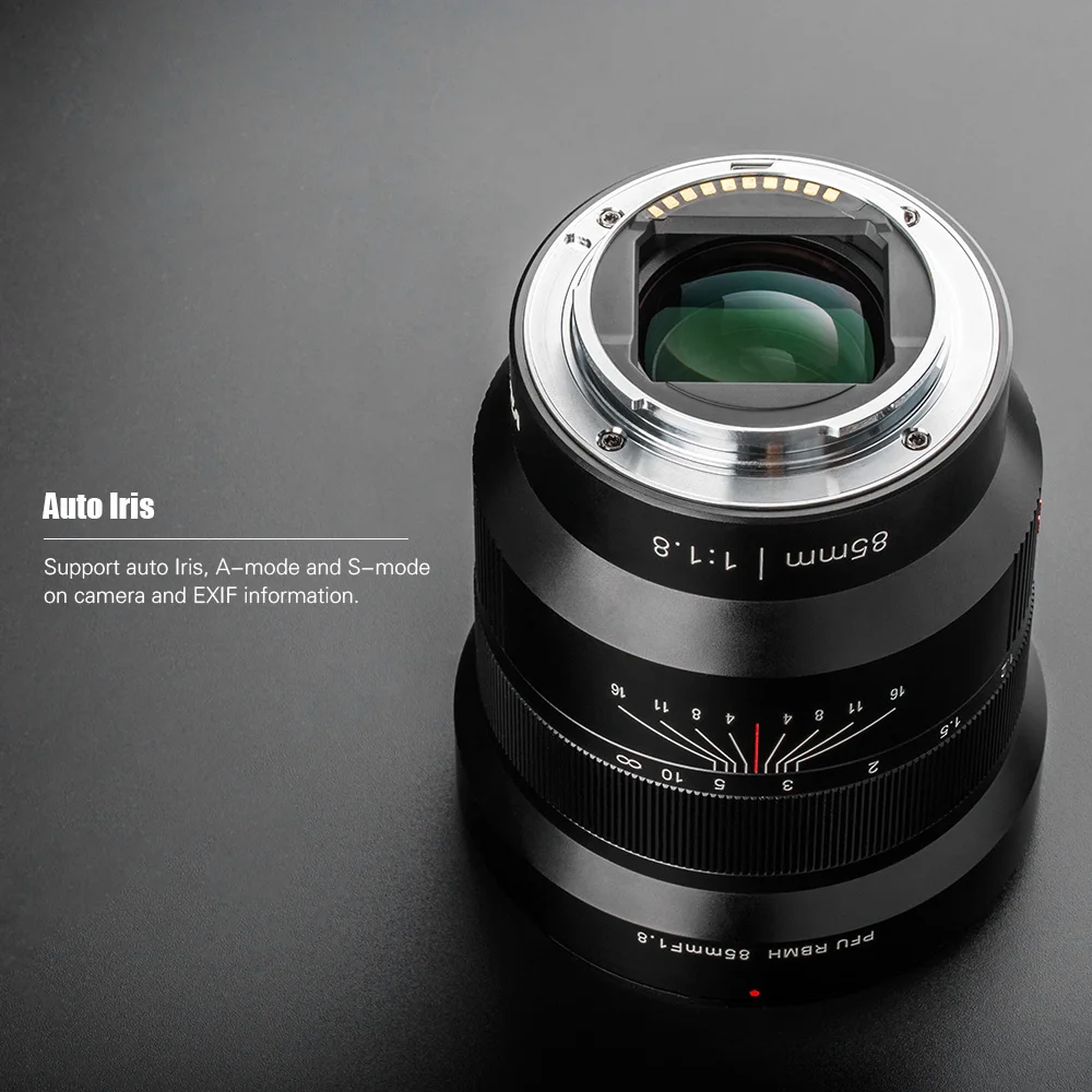 Viltrox PFU RBMH 85 мм F1.8 Большая диафрагма полная Рамка ручная фокусировка объектив с фиксированным фокусом для камеры sony E-Mount