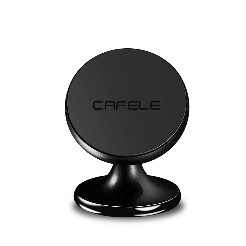 Black 1 Cafele 360 Rotatable magnetic car phone holder Stand For iPhone Samsung Xiaomi Magnet car Mobile Phone Holder support GPS - Цвет: Black 1
