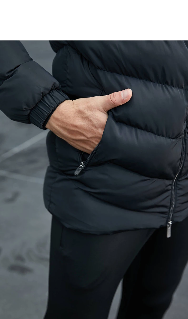KELME Мужская Детская футбольная тренировочная куртка с капюшоном, зимнее теплое пальто, тренировочная спортивная куртка для бега K15P010