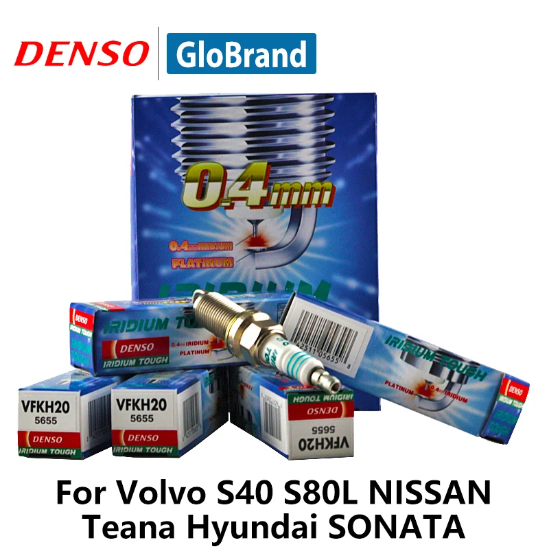 Автомобильная свеча зажигания DENSO для Volvo S40 S80L NISSAN Teana Hyundai SONATA двойной Иридиевый