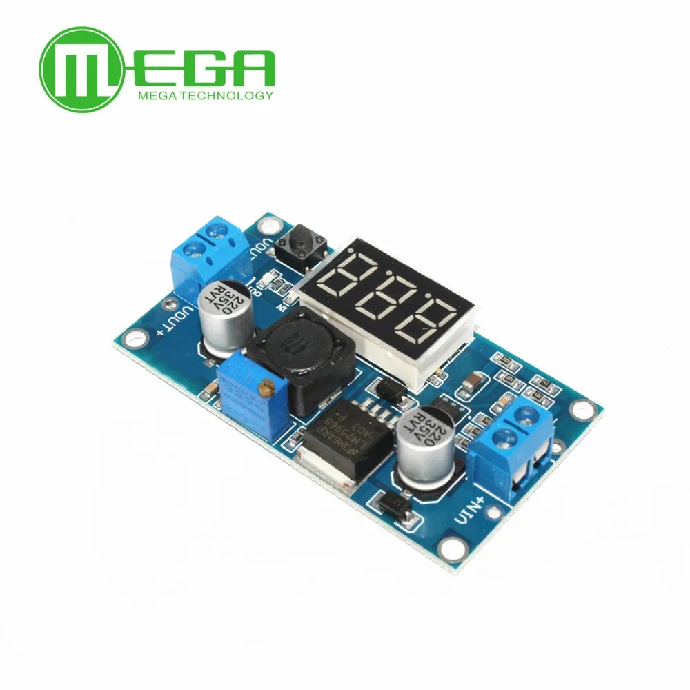 Дешевый LM2596 DC 4 0 ~ 40 до 1 3 37V Регулируемый понижающий модуль питания + светодиодный