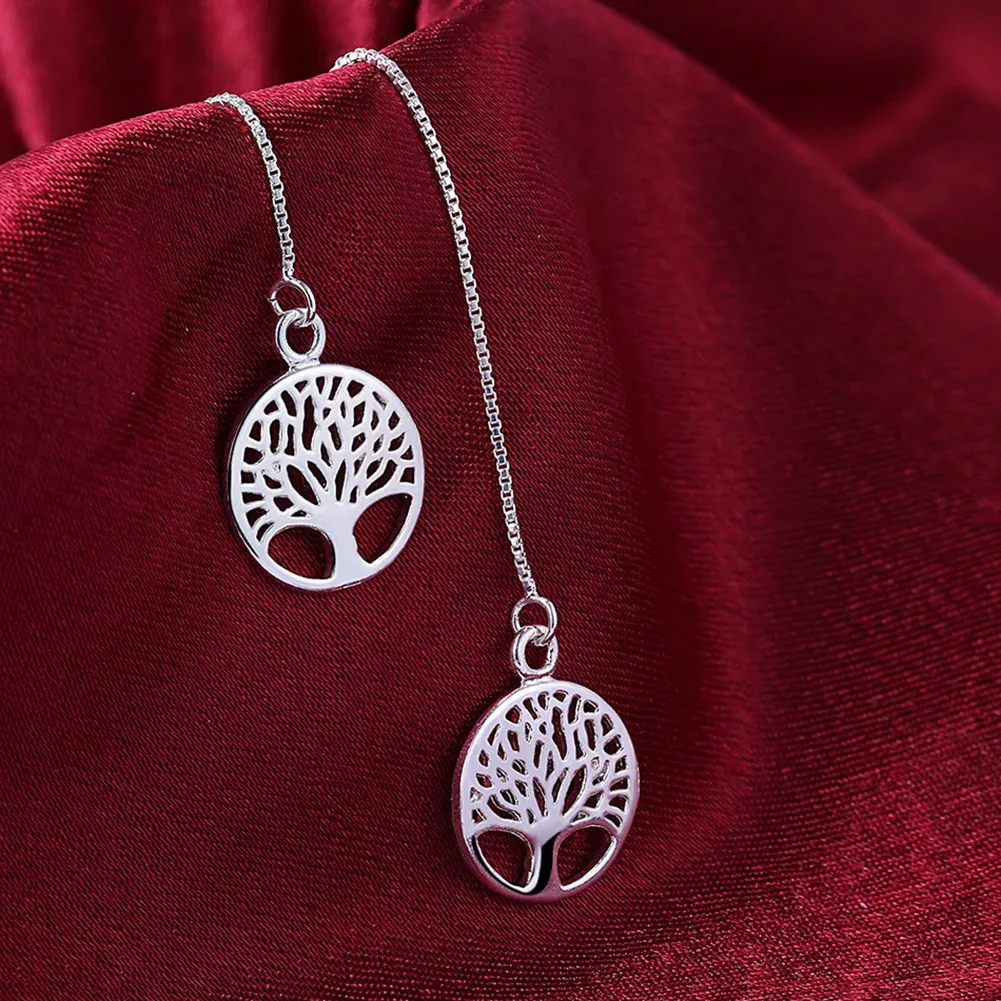 Женские Висячие Серьги Подвески tree of life arbol de la vida plant pendenti anneau