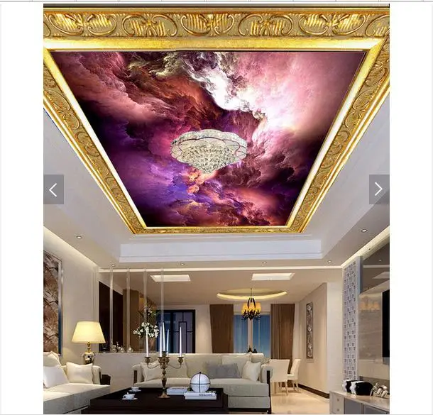 

3d photo wallpaper custom 3d ceiling wallpaper murals Color frescoes on the sky ceiling murals 3d living room wallpaper