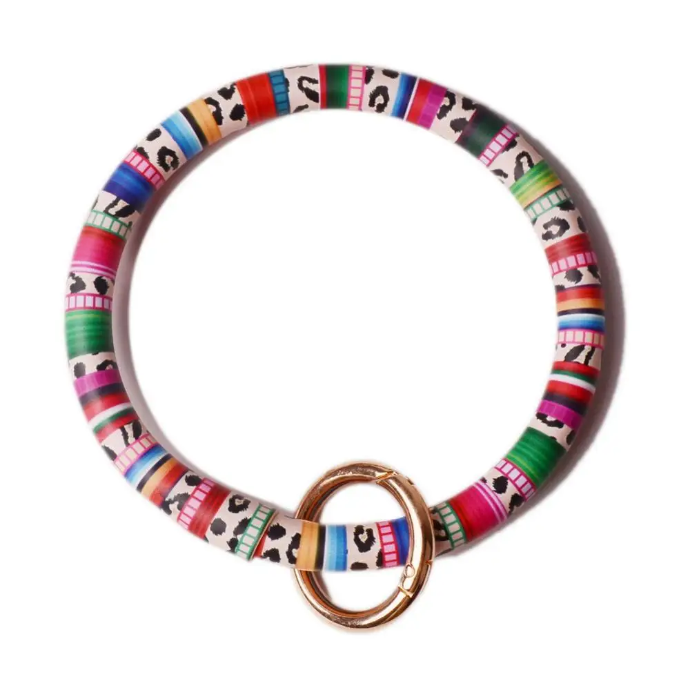 DZ0089 multicolor Новинка от Rainbery, модный многофункциональный брелок с кисточкой, эмалированный брелок из искусственной кожи, Круглый браслет с монограммой, брелок для женщин и девушек - Цвет: DZ0089 multicolor