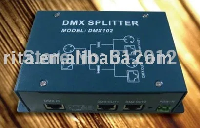 DMX сплиттер один два порта выход P/N: DMX102|splitter audio|splitter rgbsplitter front |