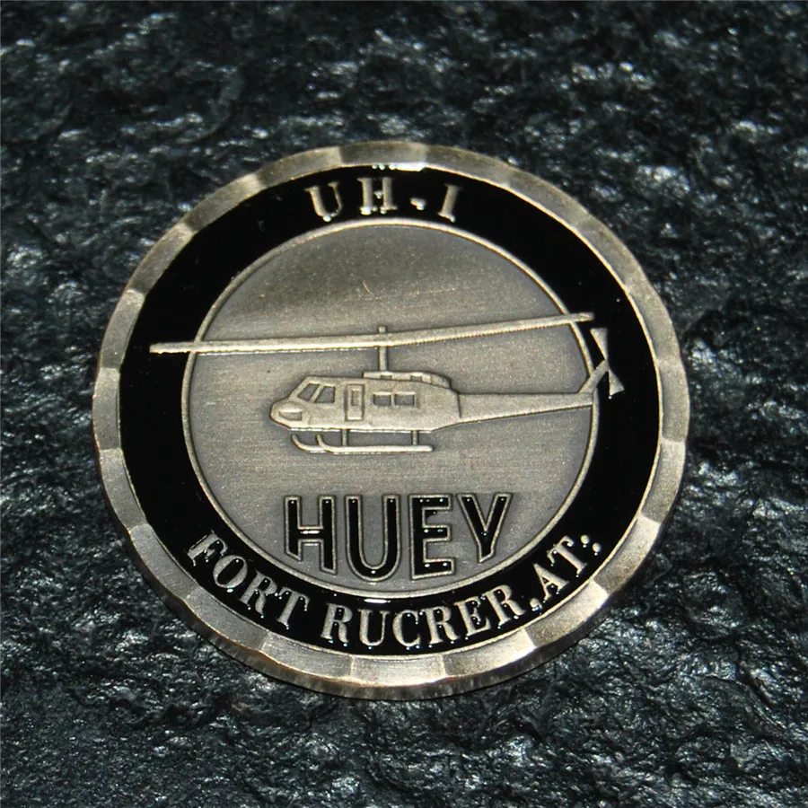 50 шт./лот Dhl Бесплатная доставка Huey вертолет UH 1 фут Rucker армия вызов монета St | Дом и