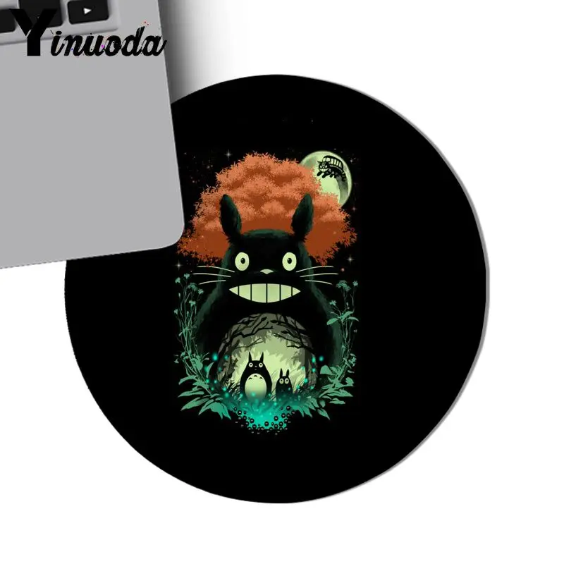 Yinuoda totoro аниме мягкий резиновый профессиональный игровой коврик для мыши