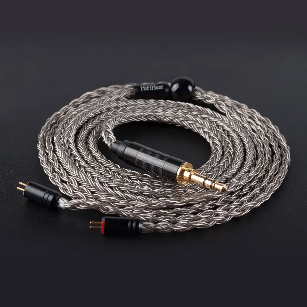 HiFiHear 16 Core посеребренный кабель 2 5/3 5/4 4 мм балансный с MMCX/2pin/ QDC разъем для C12 KZZS10 PRO ZSX