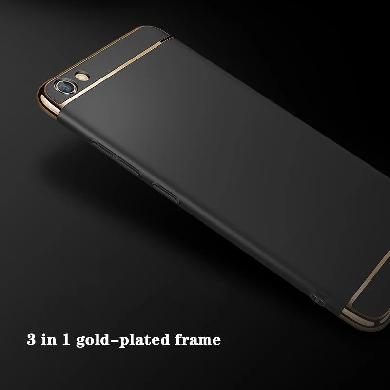 Чехол с полной защитой для Vivo Y71 Y85 Y69 Y97 Y31 Y53 Y51 Y55 Y66 Y67 V5 Lite задняя крышка золотым