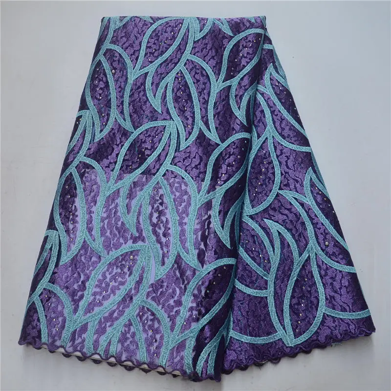 Новые нигерийские кружева с вышивкой Африканское французское Тюлевое кружево