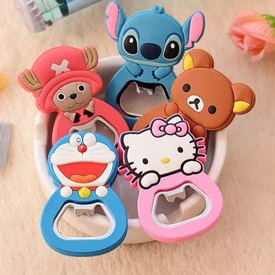 2017 1 шт. открывалка для бутылок из нержавеющей стали с магнитом и мультяшным котом