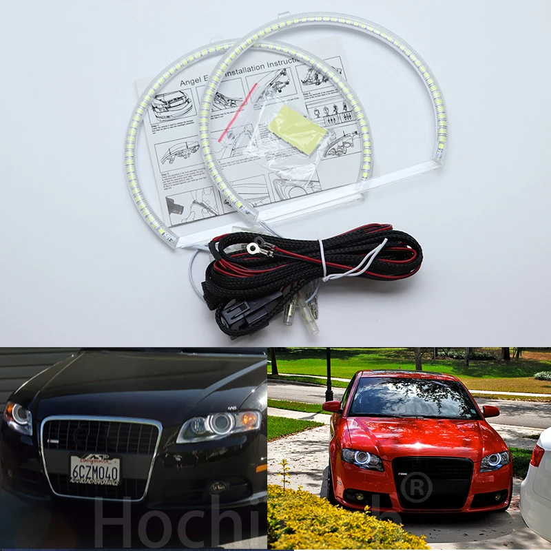 Для Audi A4 S4 RS4 2005 2006 2007 2008 2009 ультра яркие красные/зеленые/Белый светодиодный глаза
