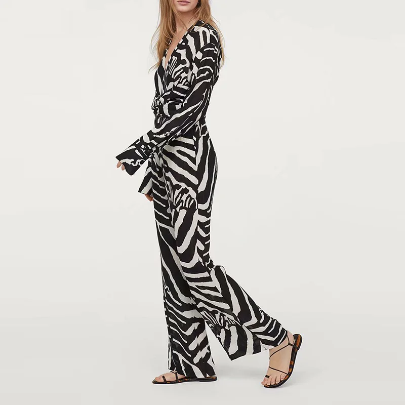 Wonder Spring свободные комбинезоны с длинным рукавом винтажный рисунок животным