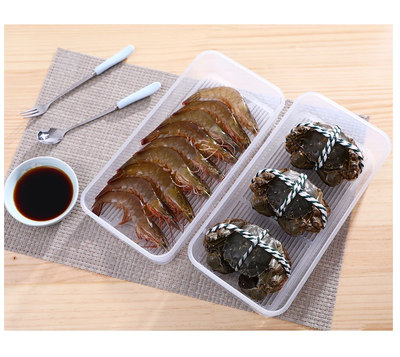 Bento Ланч-бокс для готовки еды ланч-контейнер-холодильник OrganizerDrain Drying Crisper Tiffin box Контейнер для хранения еды