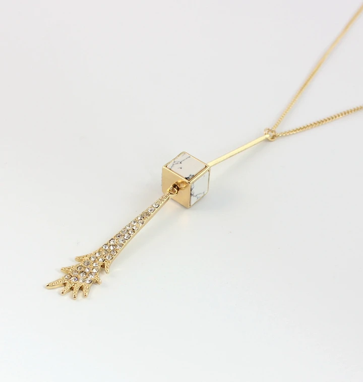 2017 новое хрустальное ожерелье с подвеской в виде рассеянного цветка длинное