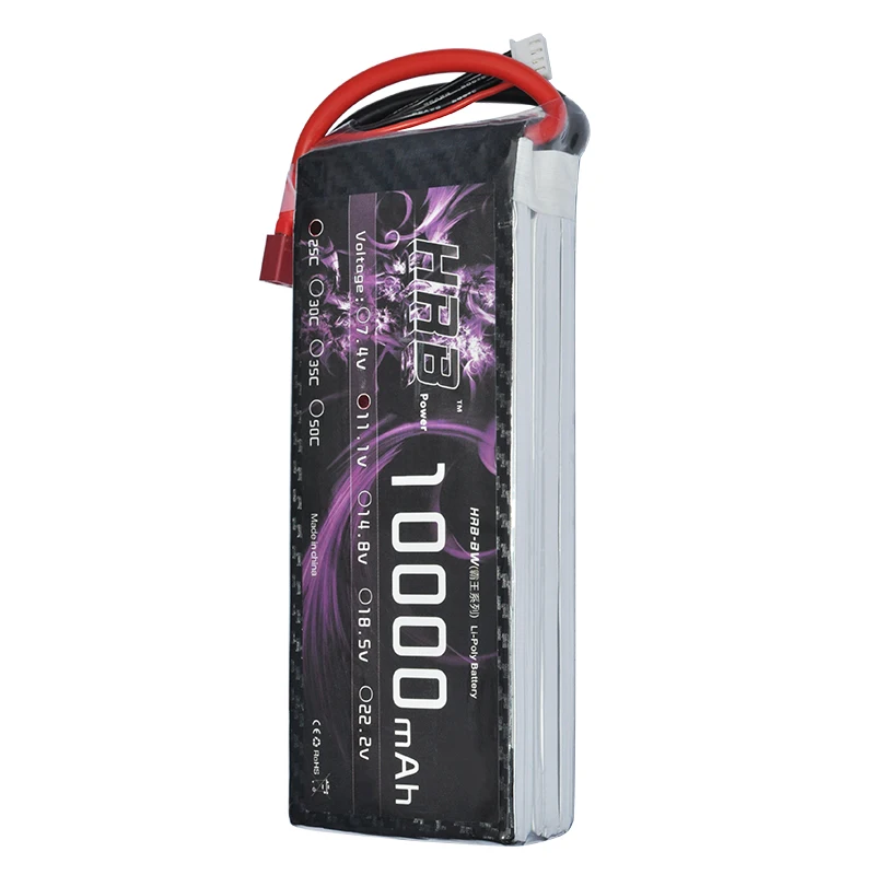 Hrb RC Lipo 3S батарея 10000mAh 11 1 V 25C MAX 50C Дрон AKKU для вертолет самолет автомобиль Лодка Lipoly
