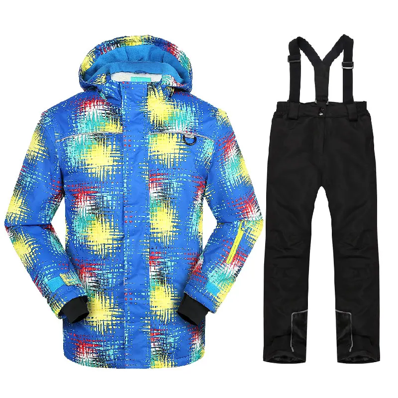 Лыжный костюм для мальчиков детская Лыжная куртка и зимние штаны
