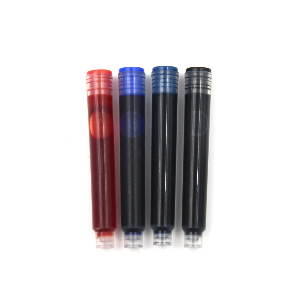 

10pcs Disposable Blue and Black Length Pen Stationery KStudent School Office Supplies Ink Fountain Pen Ink Cartridge Refills