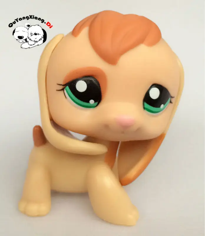 

CWG037 Pet Shop Animal Light Brown Long ears Dog action Figure cute puppy