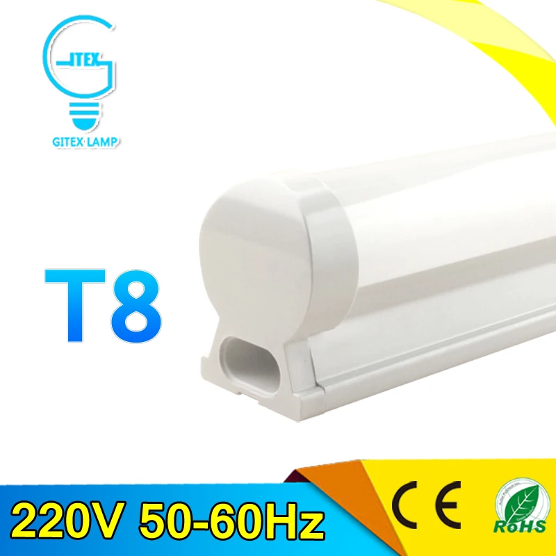 ПВХ Пластик 10 Вт Пробки Сид 220 В 240 60 см LED настенный Светильник Холодный Белый