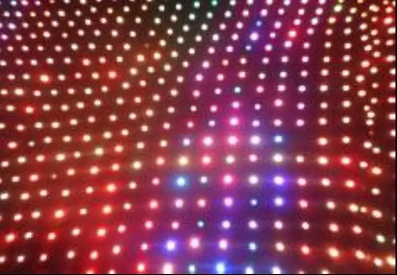 RGB 2x3 м светодиодная занавеска видения 176 шт. SMD высокояркая сценическая ткань