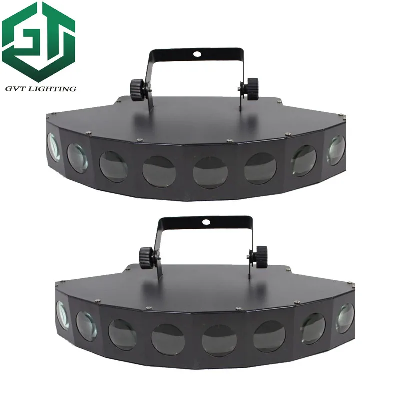 

2pcs/lot High quality LED eight-beam fan beam bar light beam laser RGBW scanner dj club disco light Scanner Eight Eyes LED Lamp