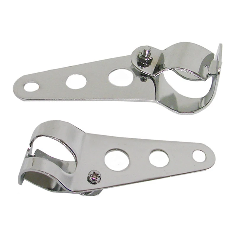 2Pcs/Pair 28mm-43mm Universal Motorcycle Headlight Mount Brackets Fork Ear Chopper Headlamp Holder Adjust Motor | Автомобили и