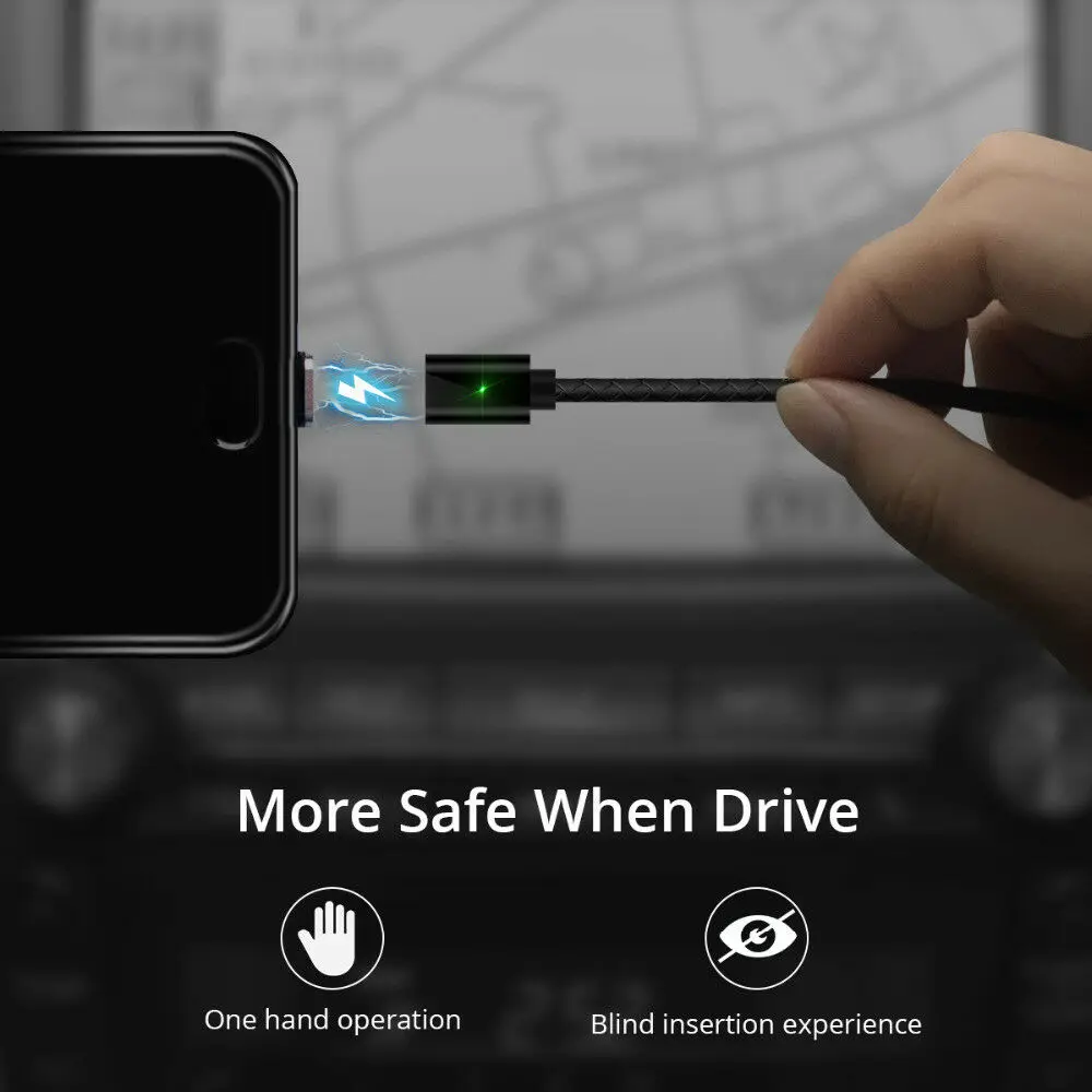 Магнитный кабель Micro usb Type C адаптер для быстрой зарядки телефона магнитное