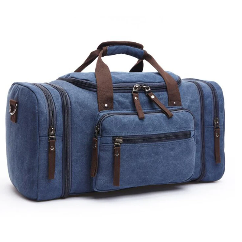 Большая вместительная Мужская Ручная сумка для путешествий сумки холщовые