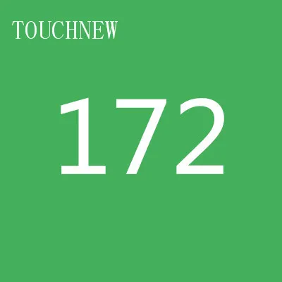172 TOUCHNEW, 168 цветов, одиночные художественные маркеры, кисть, эскиз, на спиртовой основе, маркеры, двойная головка, манга, ручки для рисования, товары для рукоделия - Цвет: 172