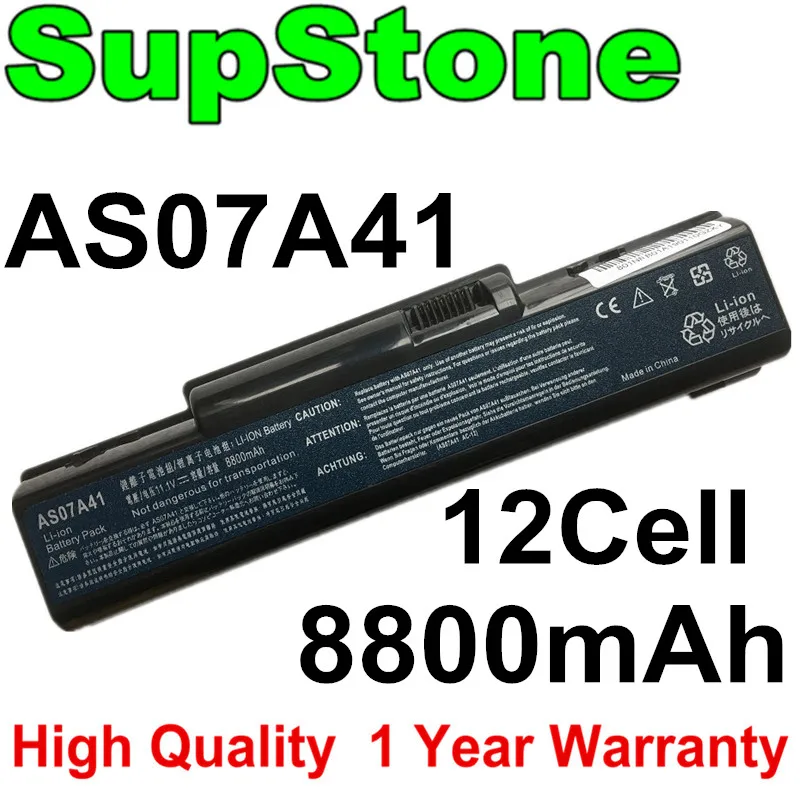 

SupSton 12 ячеек AS07A41 ноутбука Батарея для acer Aspire 2930 4310 4710 4720 4730 4736 4920 5735 5735Z 5740 AS07A31 AS07A32 AS07A42