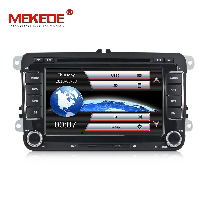 MEKEDE HD " 2 din автомобильный DVD для VW golf 4 golf 5 6 touran passat B6 sharan jetta caddy transporter t5 polo tiguan с gps картой