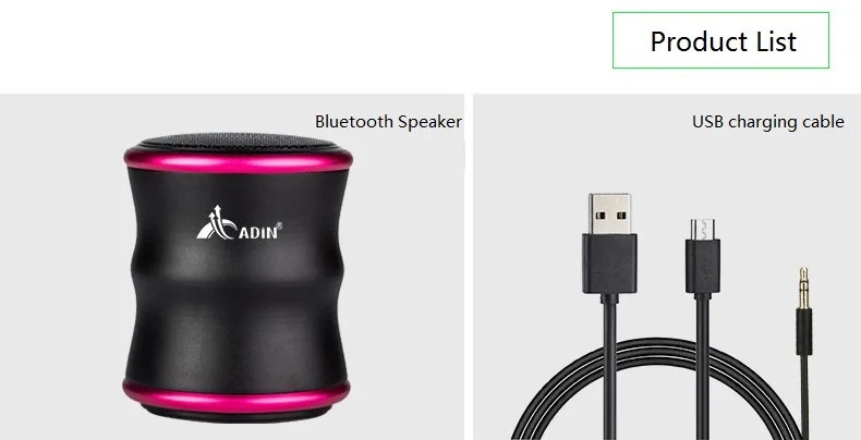 ADIN Hifi Bluetooth динамик s NFC алюминиевый динамик вызов FM TF динамик s Открытый спортивный сабвуфер для телефонов Bluetooth MP3 MP4