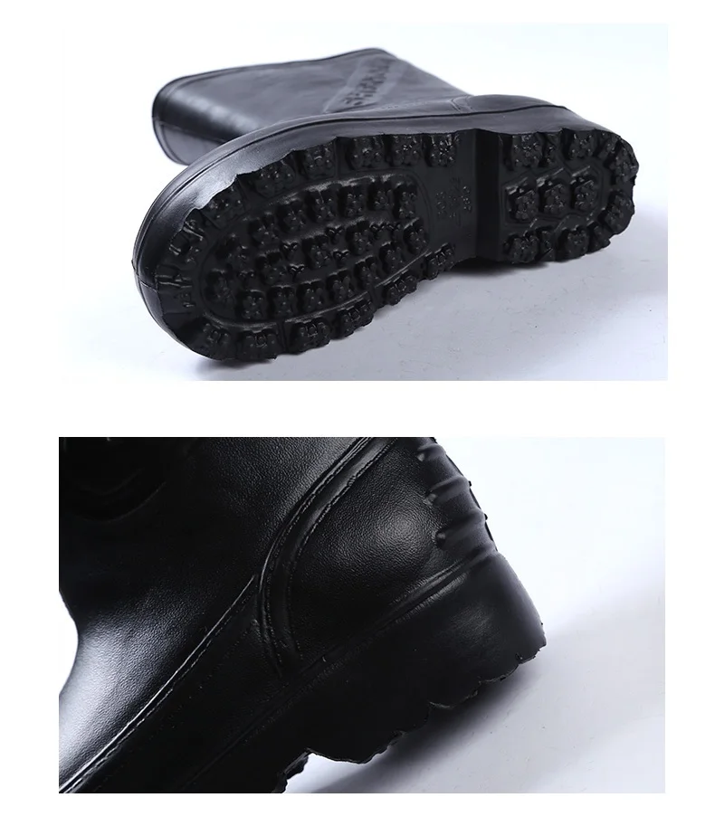 Aleafalling Pvc Waterproof Rain Boots Labor Place Shoes Men Unisex Water Rubber Mid-calf Slip On Botas M78 |