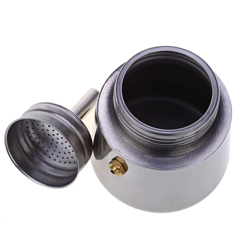 Портативная Кофеварка из нержавеющей стали Mocha Latte Percolator плита кофейник Эспрессо