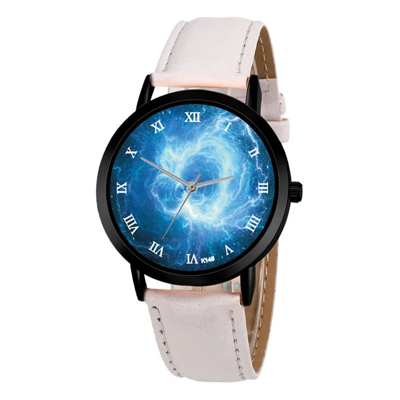 

Fashion Women Watches New Luxury Creative Dial Quartz Wrist Watch Roman Scale Leather Women Watch Female Clock reloj mujer /C