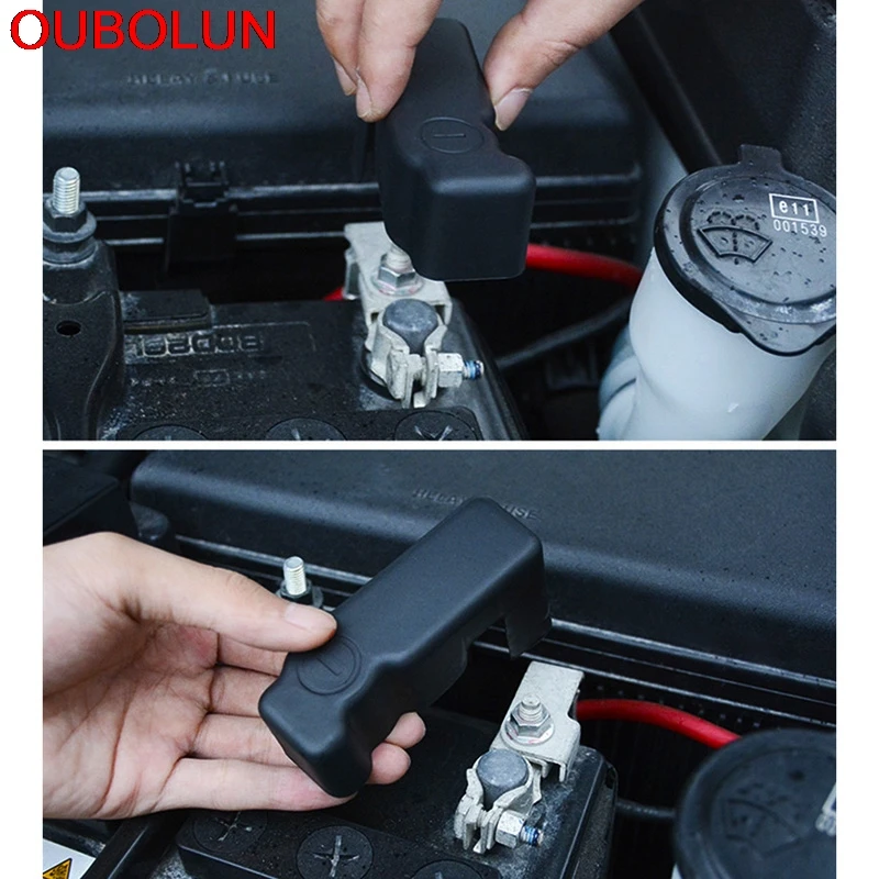 Анод для автомобильного аккумулятора OUBOLUN из АБС-пластика защитная крышка