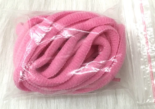 Pink 1 пара круглые шнурки уличная детская обувь унисекс шнурки многоцветные для отдыха кроссовки шнурки Модная Белая обувь кружева - Цвет: Pink