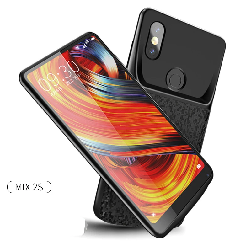4700 мАч Внешний аккумулятор зарядный чехол для Xiaomi Mi MIX 2S перезаряжаемый аккумулятор чехол резервный внешний аккумулятор блок питания чехол