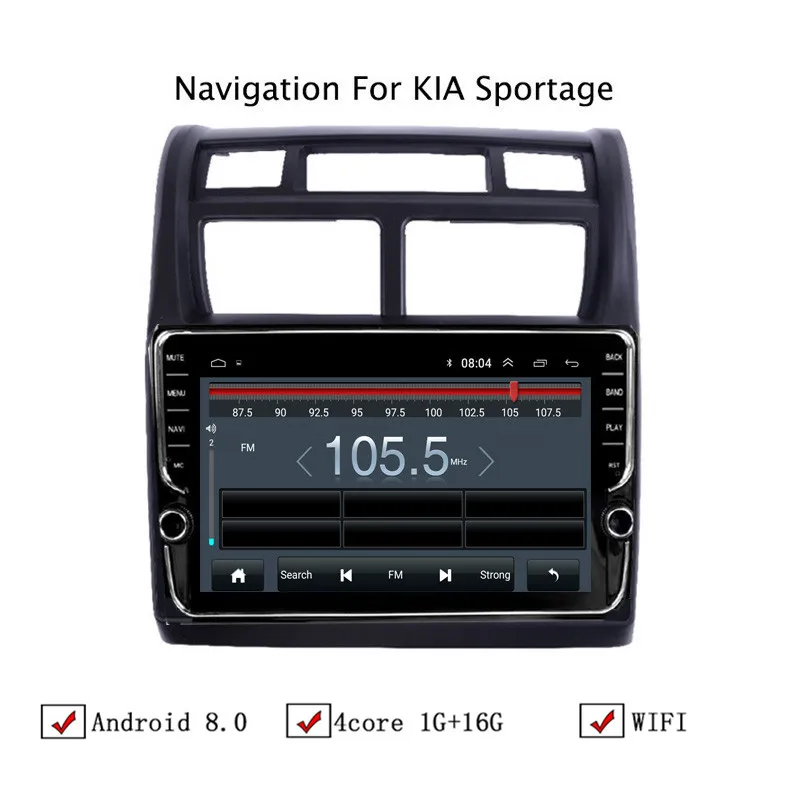 Автомобильный мультимедийный плеер NAVITOPIA 9 дюймов Android 8 1 GPS-навигация для Kia Sportage