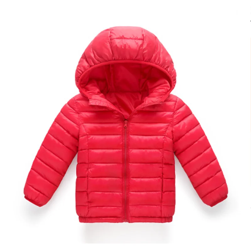 2018 новая детская легкая пуховая хлопковая одежда для мальчиков и девочек куртка