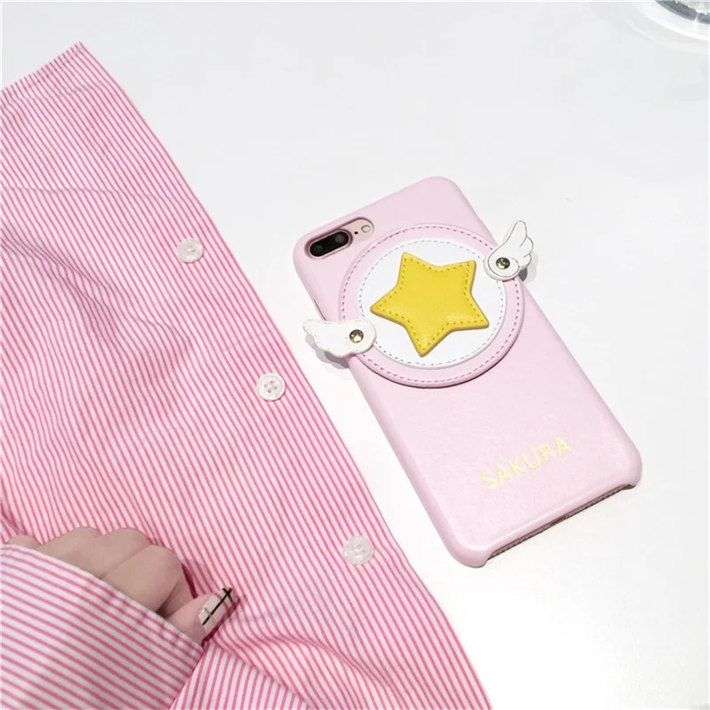 GYKZ мультяшный чехол для телефона iPhone 8 7X6 6s Plus Cardcaptor Sakura задняя чехол для iPhone 7 Крылья Ангела Кортикальные Feel Fundas